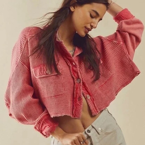 Free People Tops - Free People One Cropped Scout Jacket